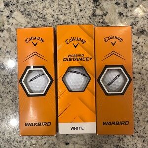 Brand new Callaway Warbird Golf Balls! (3) packages of 3 or 9 golf balls. NWT